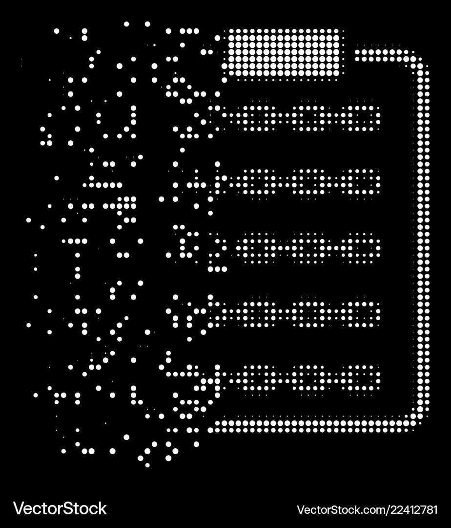 Dissolving Blockchain Fragments vector image