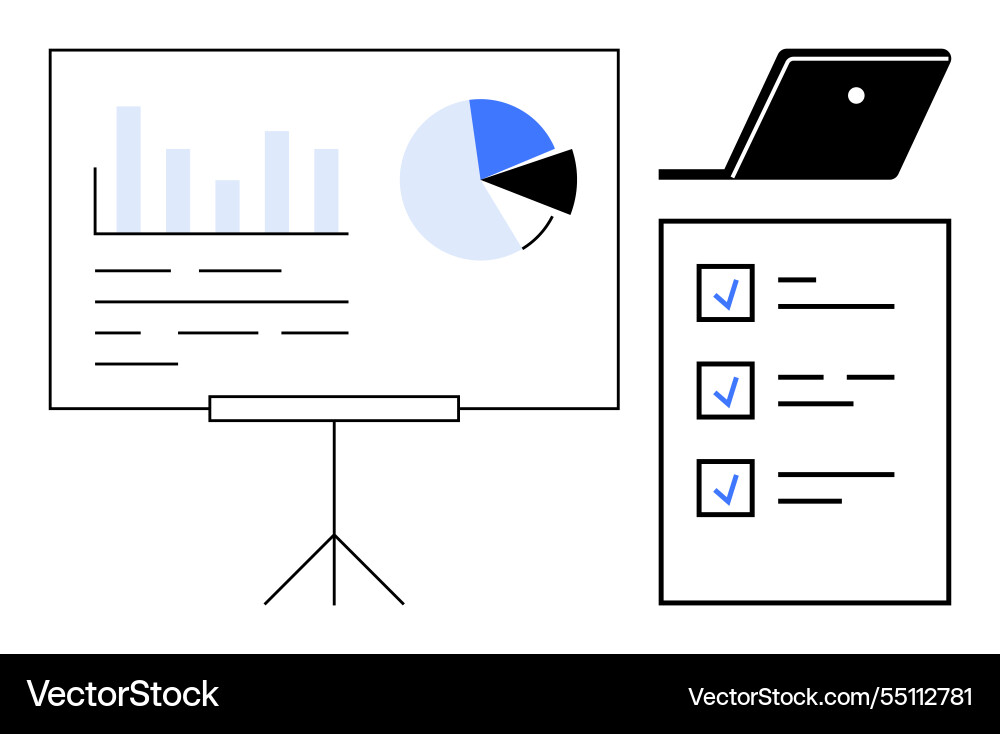 Effortless task management and data presentation Effortless task management and data presentation vector image