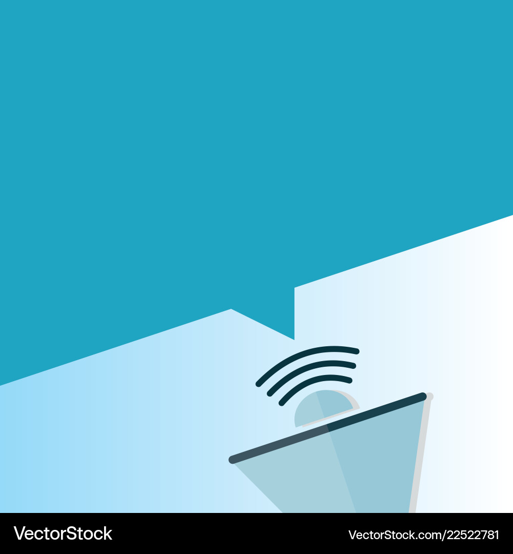 Flat design empty esp template Flat design empty esp template vector image