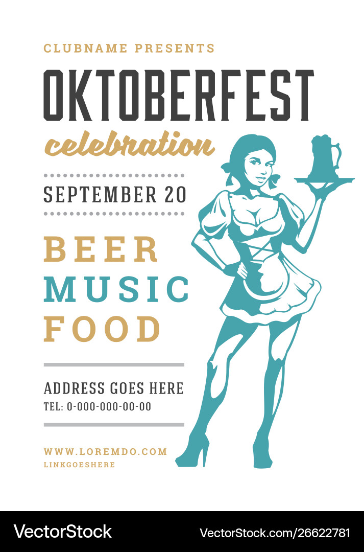 Oktoberfest Flyer oder Poster retro Typografie Oktoberfest Flyer oder Poster retro Typografie vektorbild