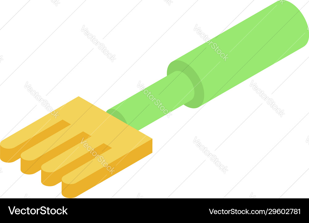 Plant pot fork icon isometric style Plant pot fork icon isometric style vector image