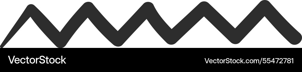 Simple horizontal seamless repeating zig zag Simple horizontal seamless repeating zig zag vector image