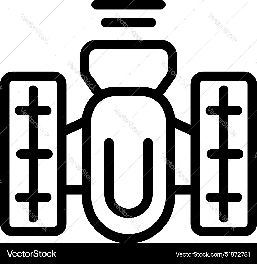 Smart farm tractor using gps navigation system vector image