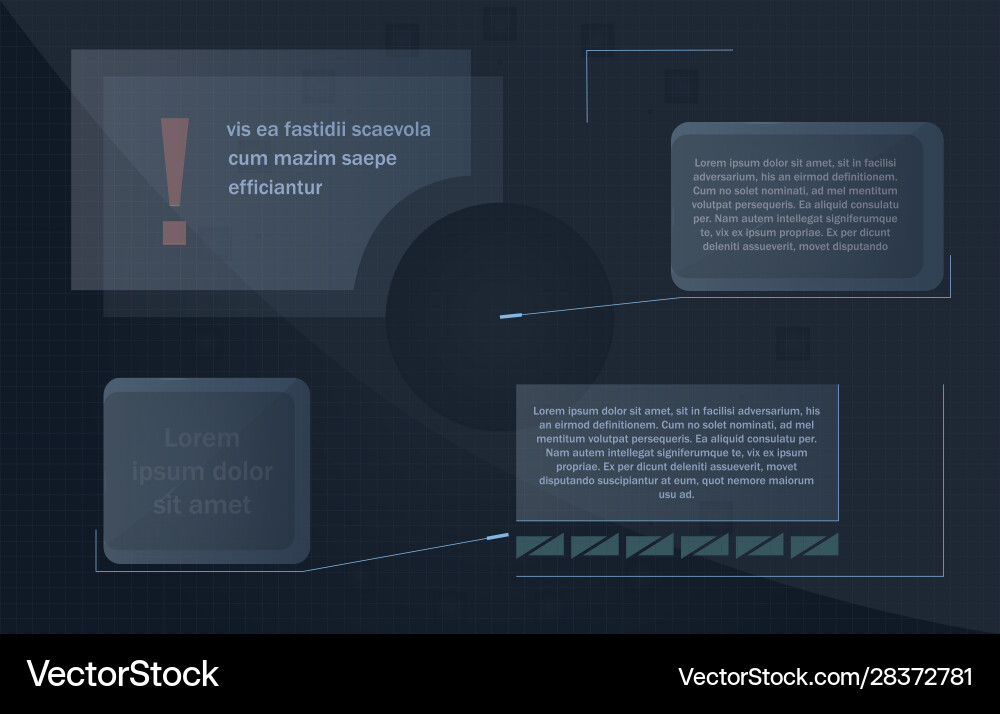 Ui futuristic user interface modern control panel Ui futuristic user interface modern control panel Vector Image