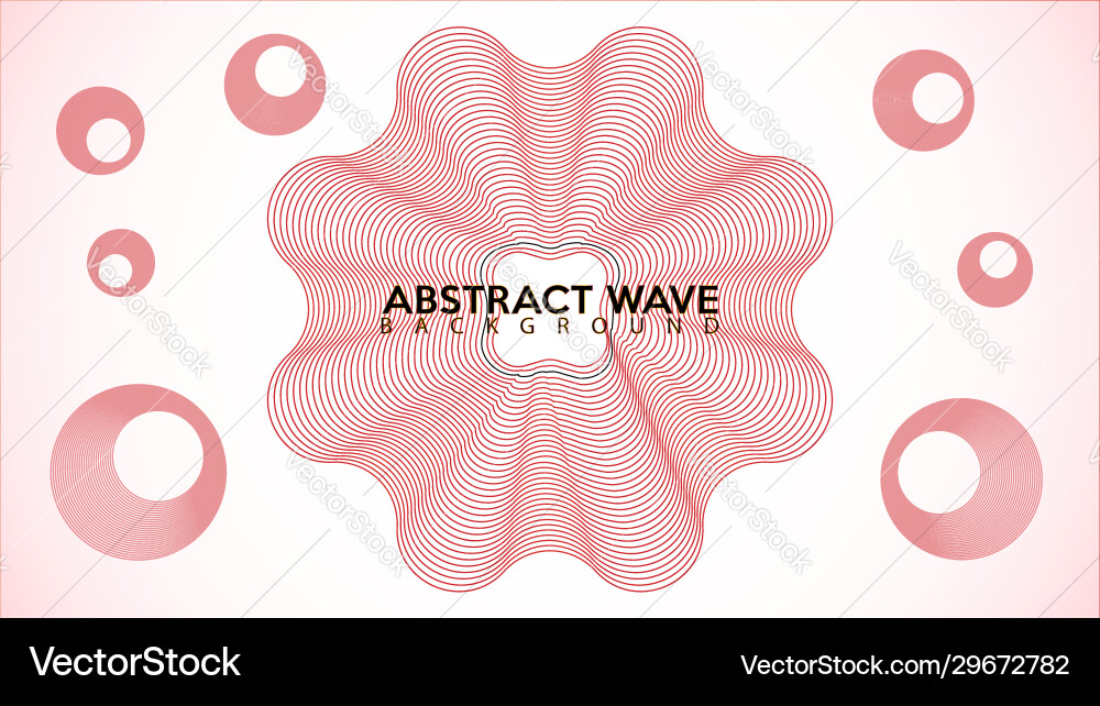 Circular spectrum audio wave design abstract Vector Image