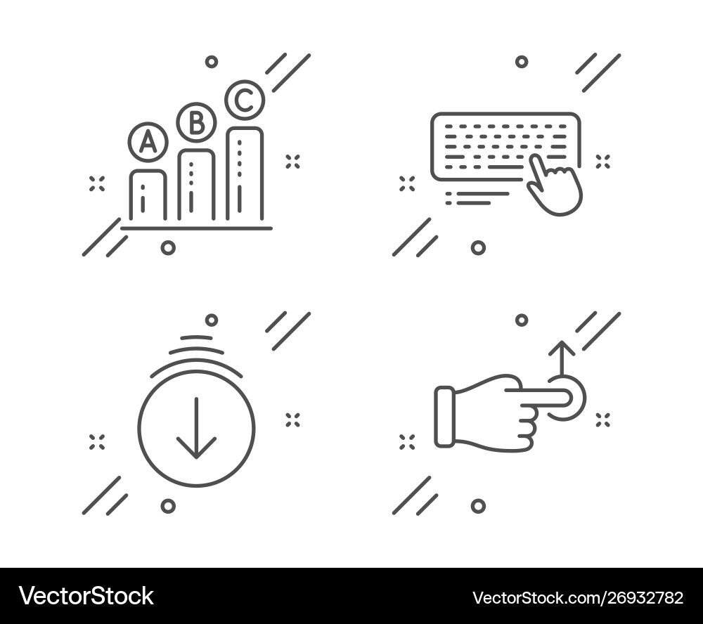 Diagramm Computertastatur und Scrollen nach unten Diagramm Computertastatur und Scrollen nach unten vektorbild