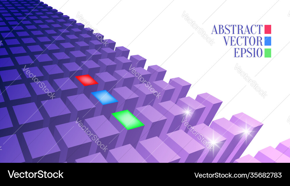 3d abstract background with rectangles 3d abstract background with rectangles vector image