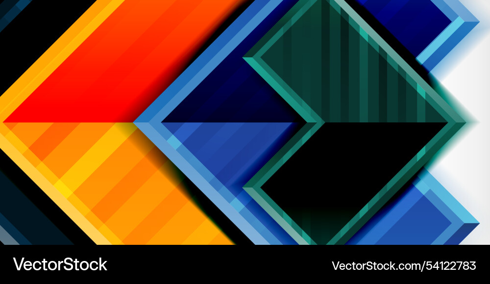 Arrow symbols created with 3d effects and line Arrow symbols created with 3d effects and line Vector Image