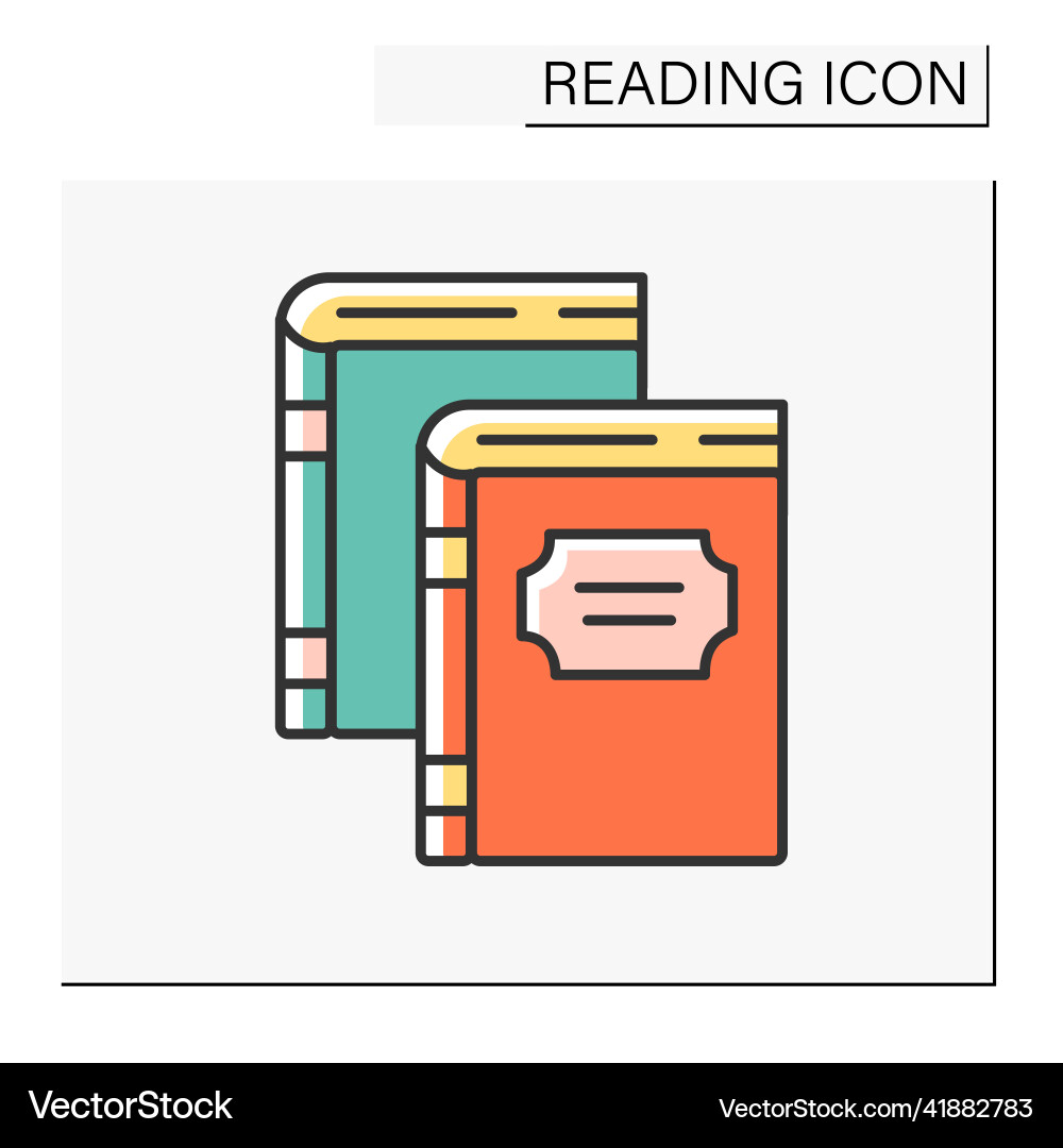 Books color icon Books color icon vector image