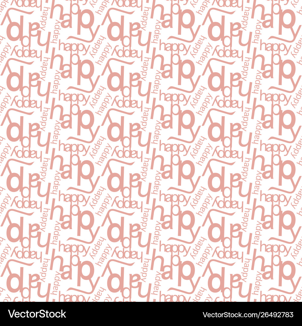 Colorful Word Pattern Vector Image
