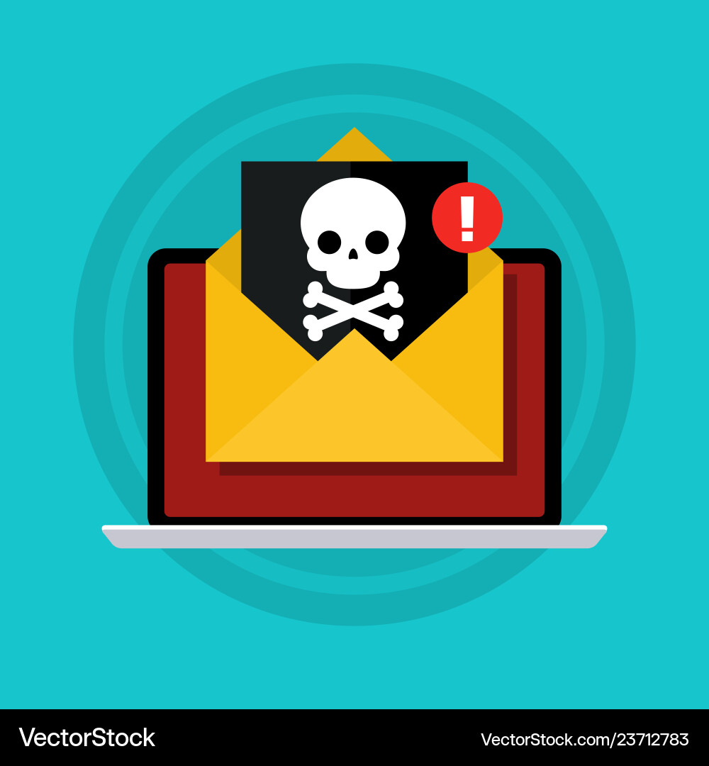 Concept of virus piracy hacking and security Concept of virus piracy hacking and security vector image