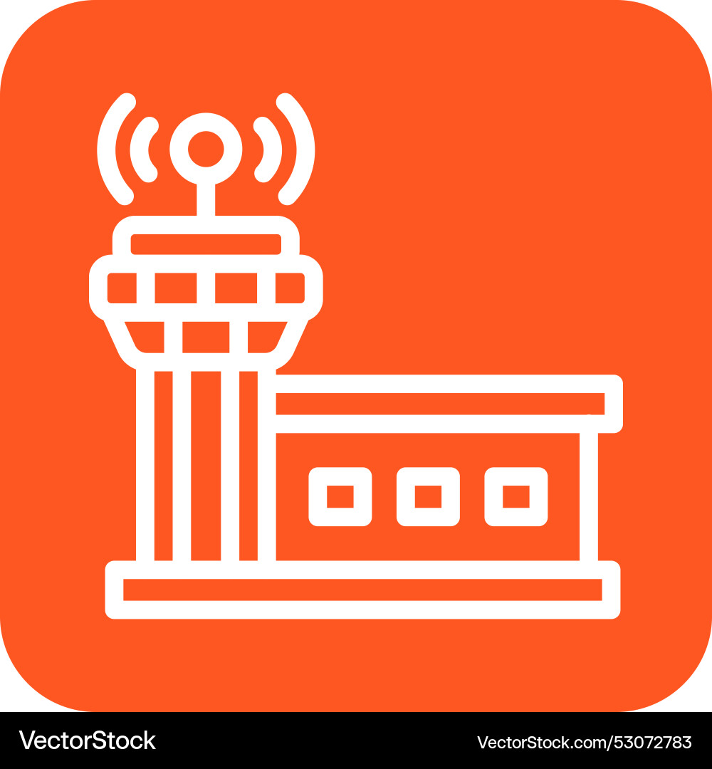 Control tower icon design Vector Image