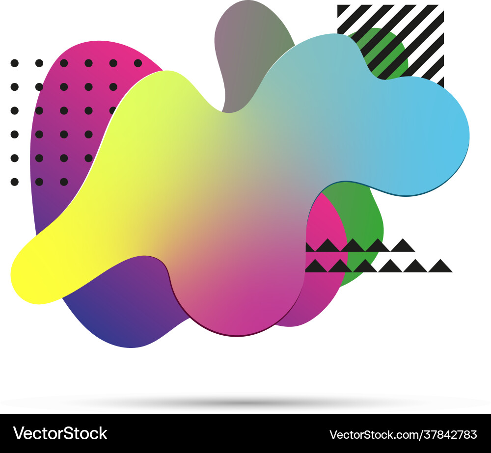 Creative abstract amoeba design with different Creative abstract amoeba design with different Vector Image