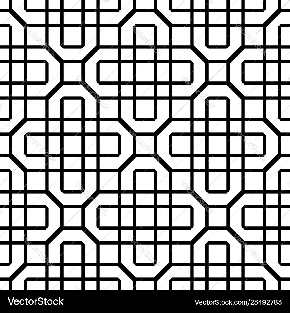 Design seamless monochrome geometric pattern Vector Image