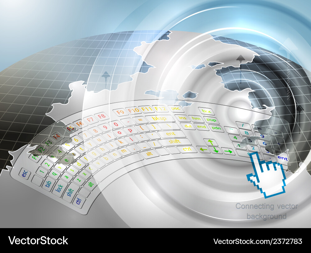 Digital Connection Background vector image