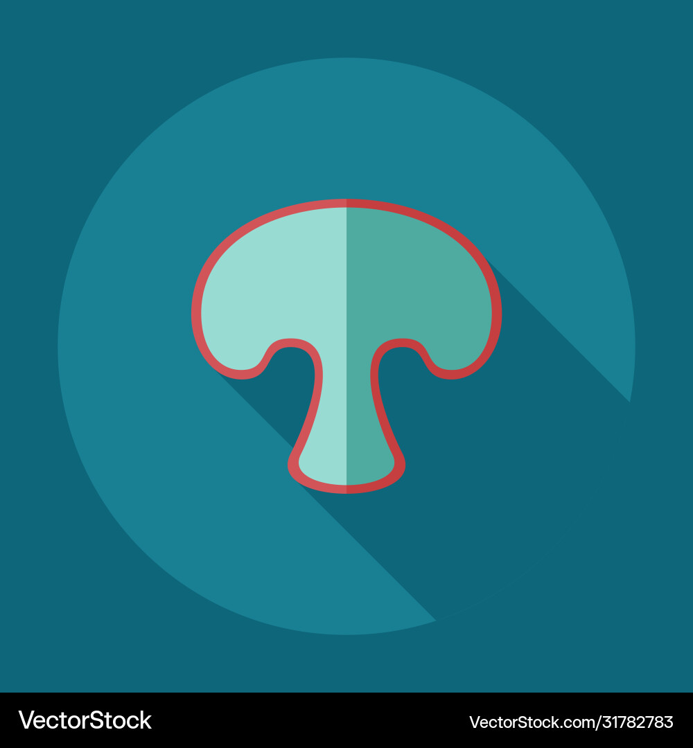 Flat modern design with shadow icons fungus Flat modern design with shadow icons fungus Vector Image