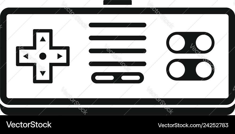 Gaming controller icon simple style Gaming controller icon simple style vector image