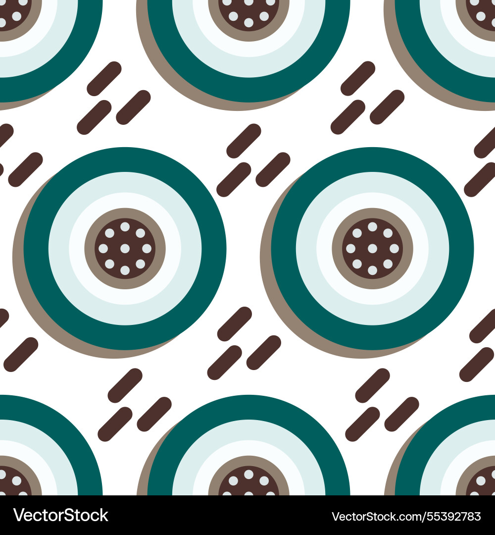 Geometric pattern modern dots circles Vector Image