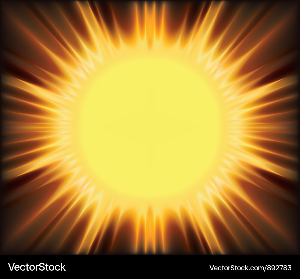 Golden Rays Background vector image