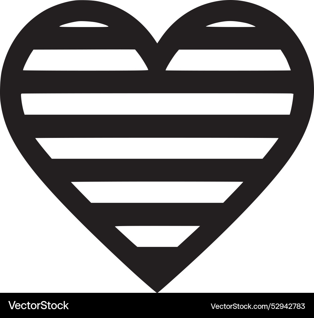 Heart - minimalist and simple silhouette Heart - minimalist and simple silhouette Vector Image