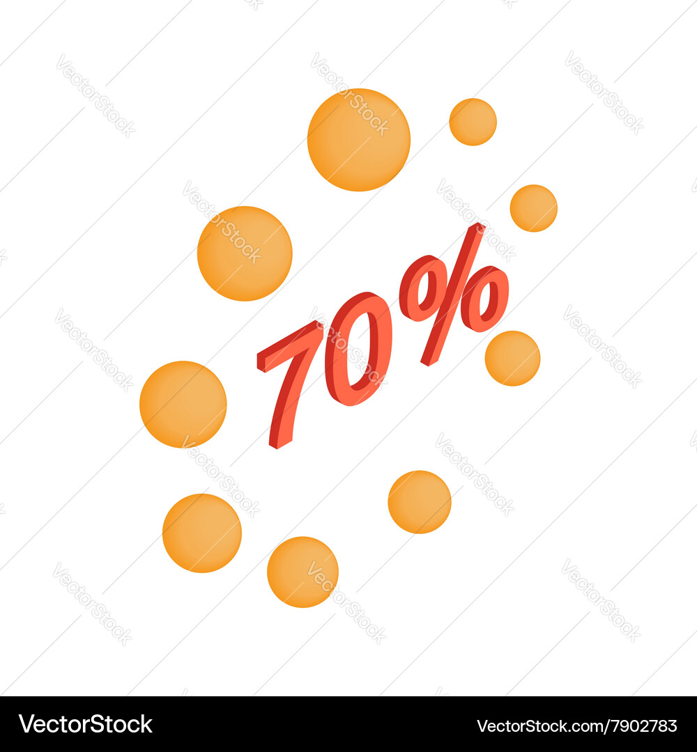 Loading circle sign icon isometric 3d style vector image