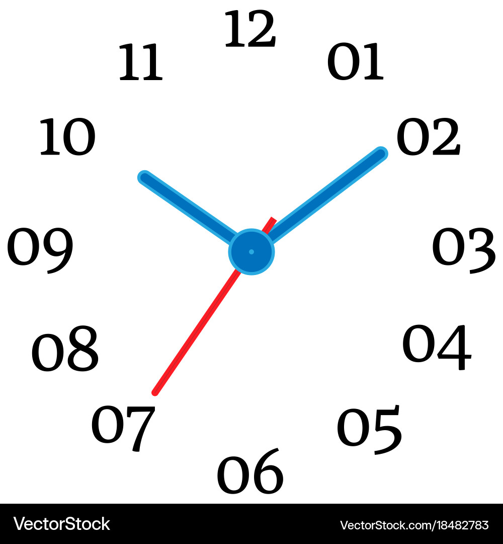 Mechanical clock vector image