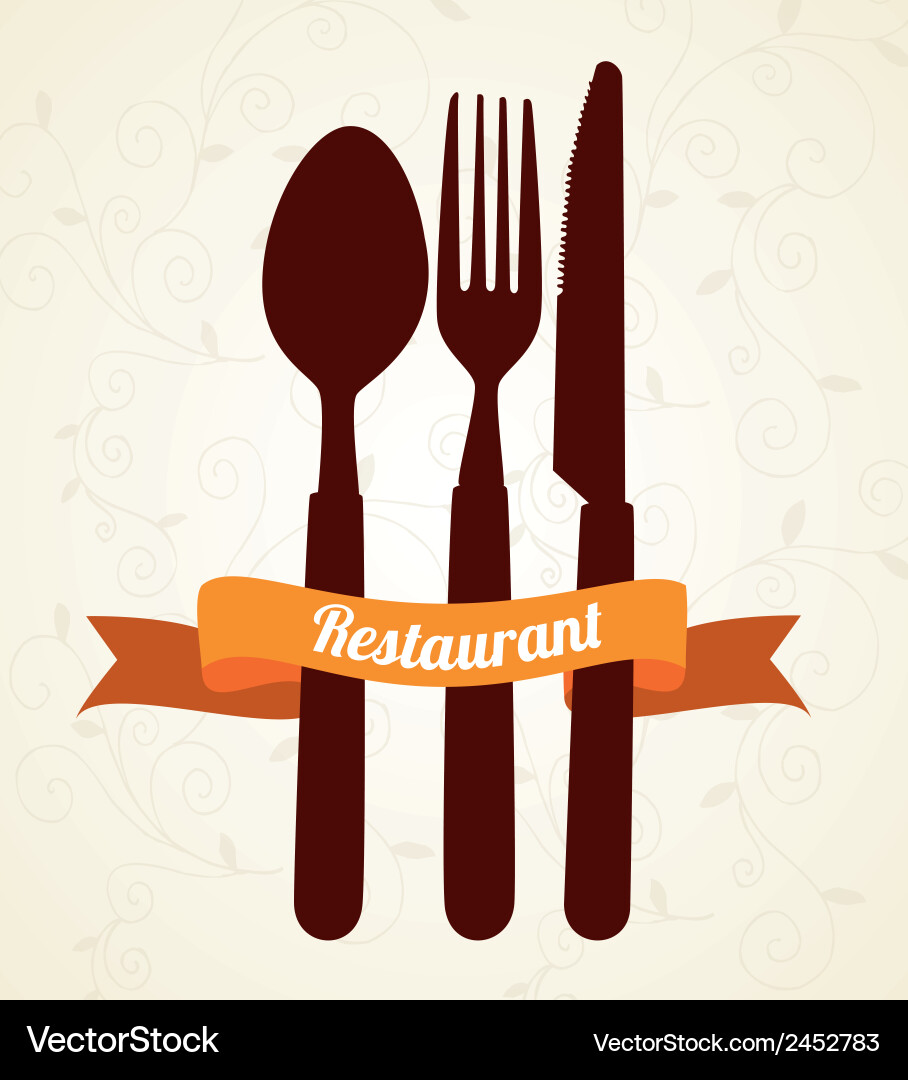 Menu design over white background vector image