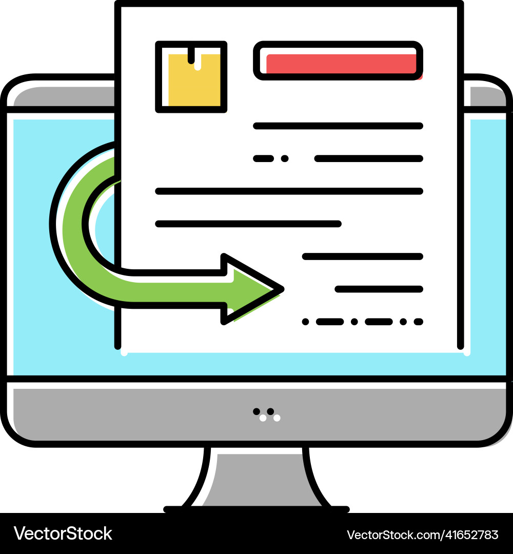 Quotation requests color icon Quotation requests color icon Vector Image
