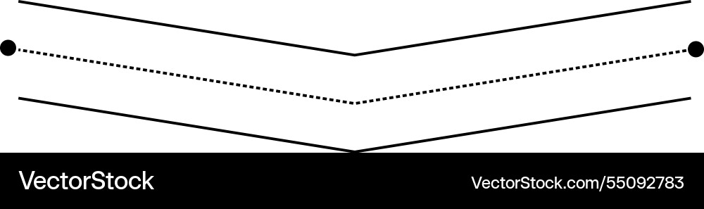 Tracing line dotted horizontal zig zag wavy Tracing line dotted horizontal zig zag wavy vector image