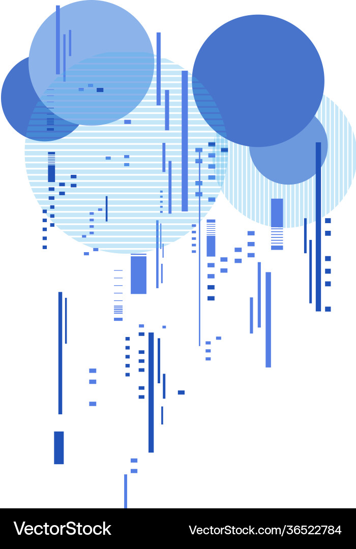 Abstract tech background with simple object vector image