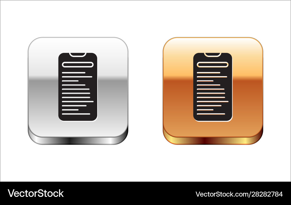 Black computer api interface icon isolated vector image