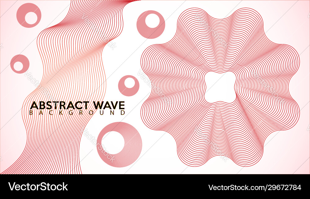 Circular spectrum audio wave design abstract vector image