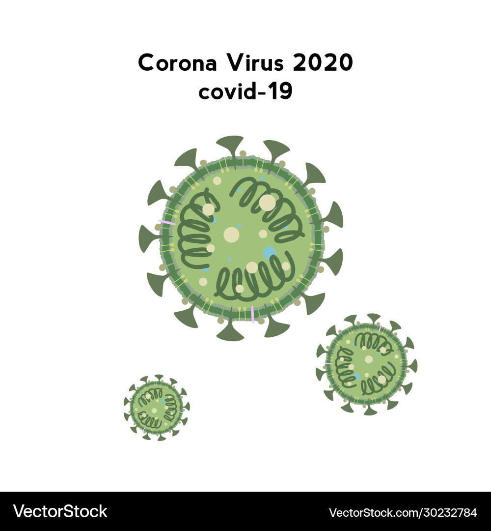 Corona virus image simple style Vector Image