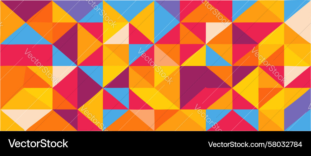 Dynamic Geometric Triangle Pattern Vector Image