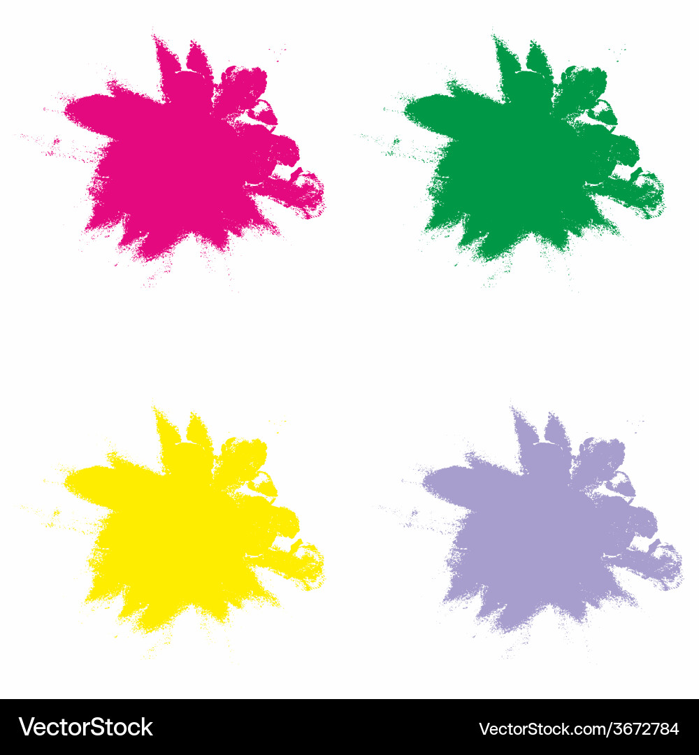 Splash in red green yellow and violet color – Royalty-Free Vector |  VectorStock, image size:1000x1080