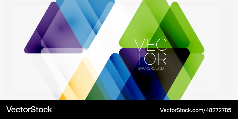 Abstract background color transparent triangles Abstract background color transparent triangles Vector Image