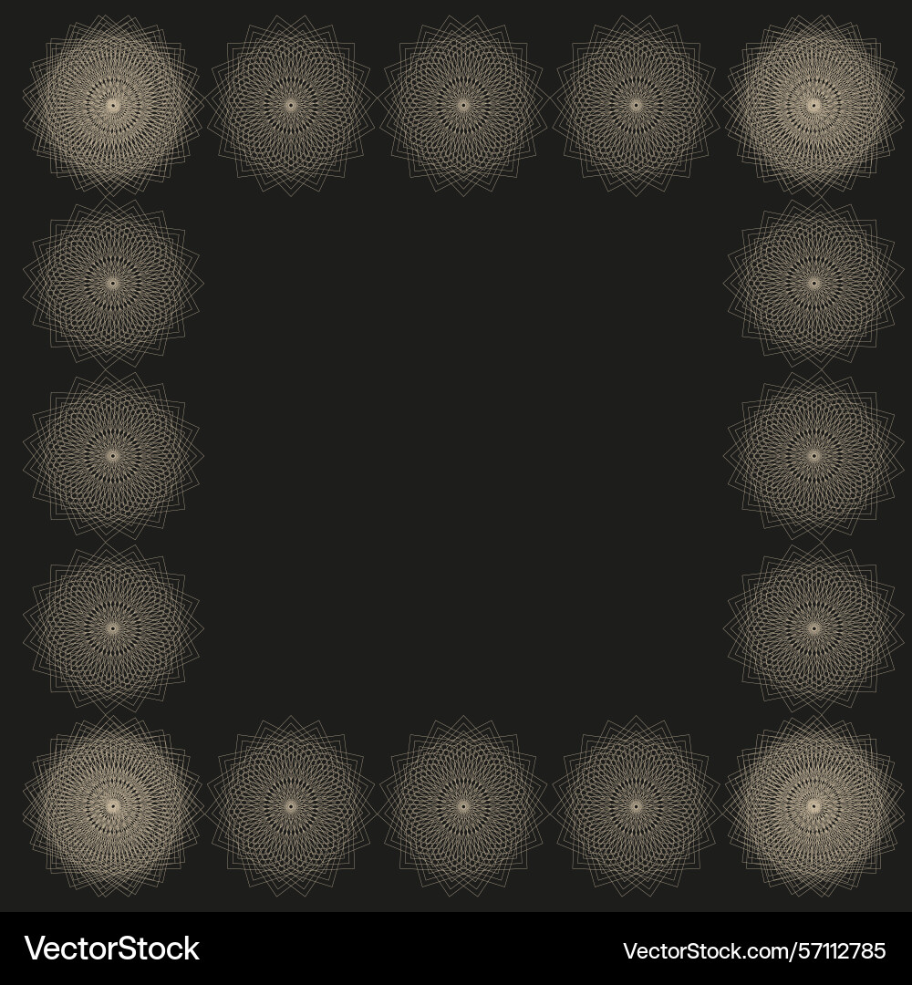 Abstract circle frame glowing dot pattern Abstract circle frame glowing dot pattern vector image