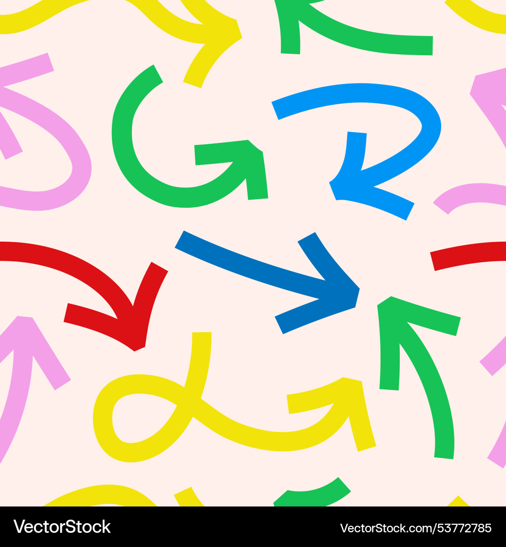 Arrow pattern marker bold style color Arrow pattern marker bold style color vector image