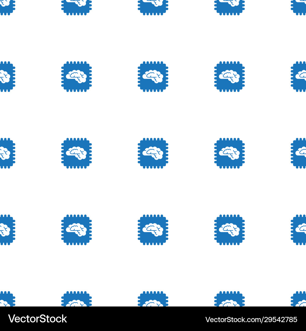 Artificial intelligence icon pattern seamless Artificial intelligence icon pattern seamless vector image