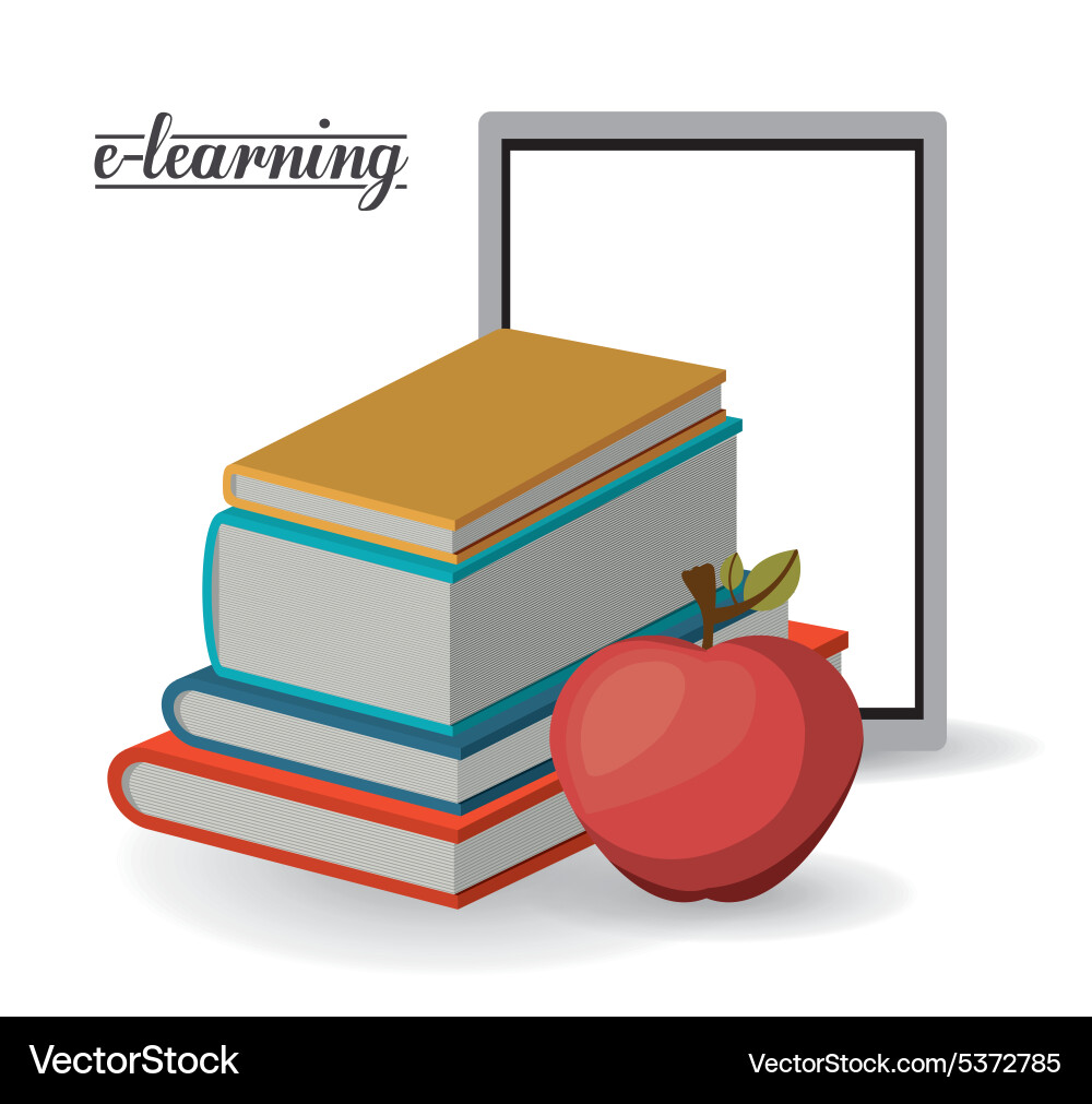 E-learning design Vector Image