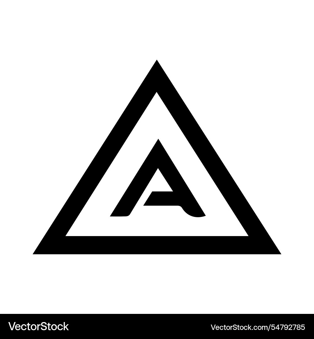 Formed within a triangle Vector Image