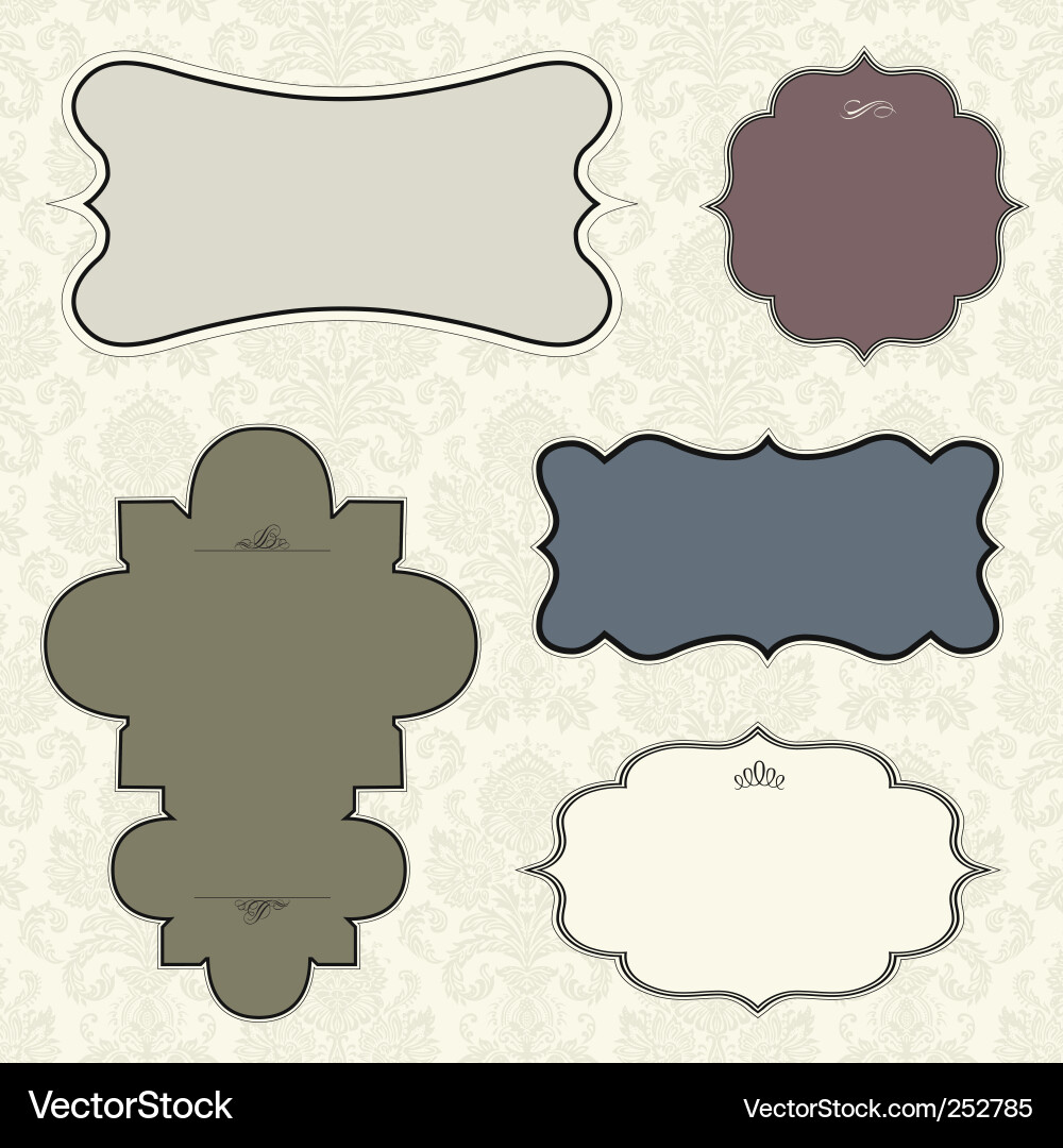 Frame set vector image