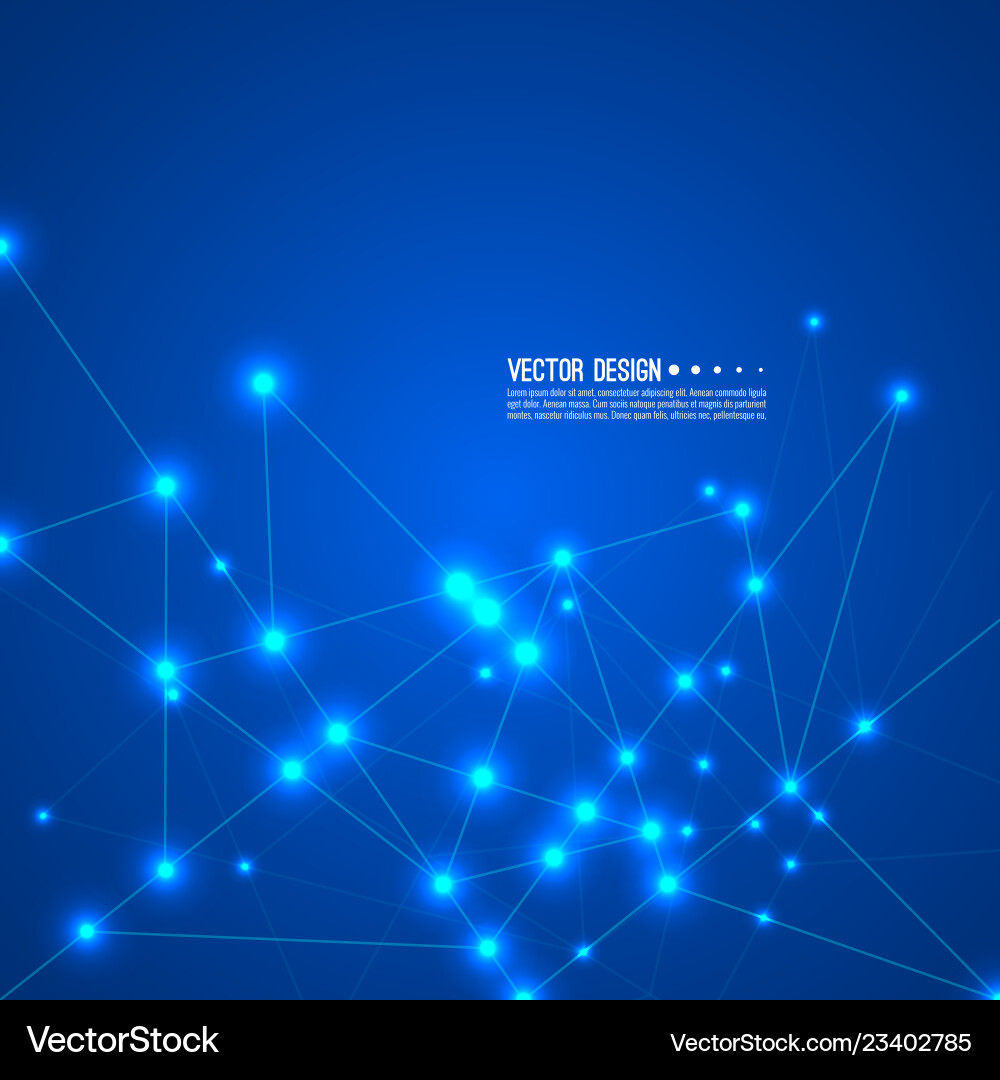 Neural Network & Science Concept vector image