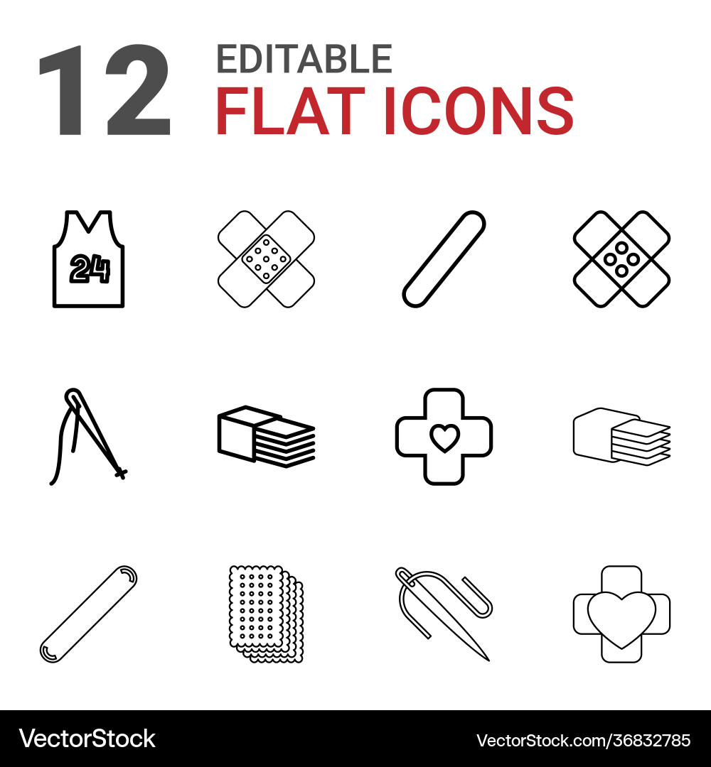 Patch icons vector image