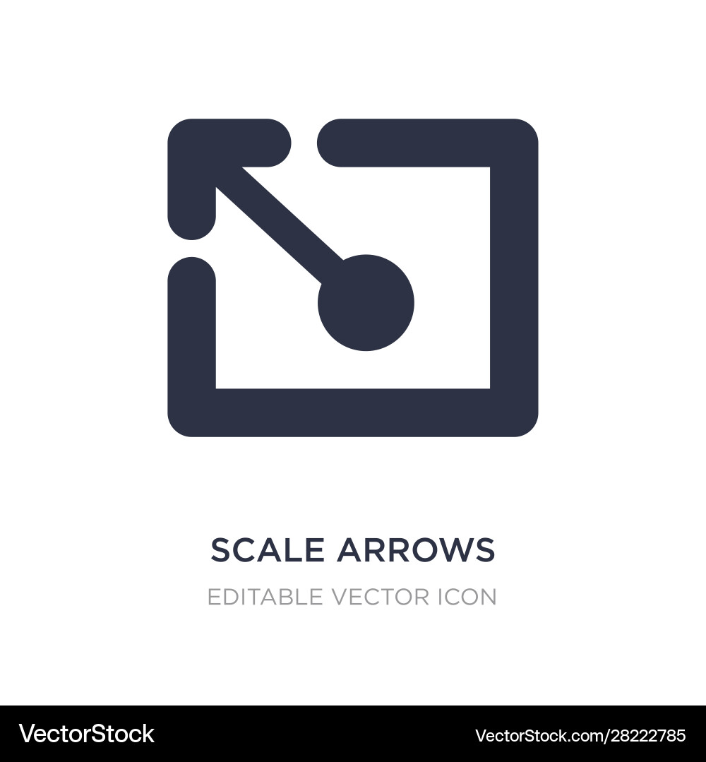 Scale arrows icon on white background simple Scale arrows icon on white background simple vector image