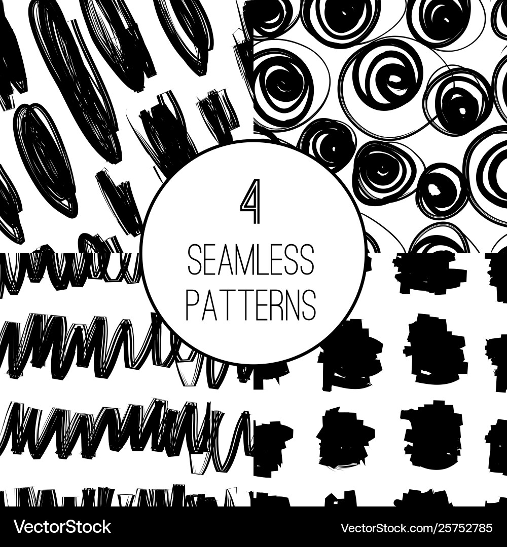 Seamless pattern collection Vector Image