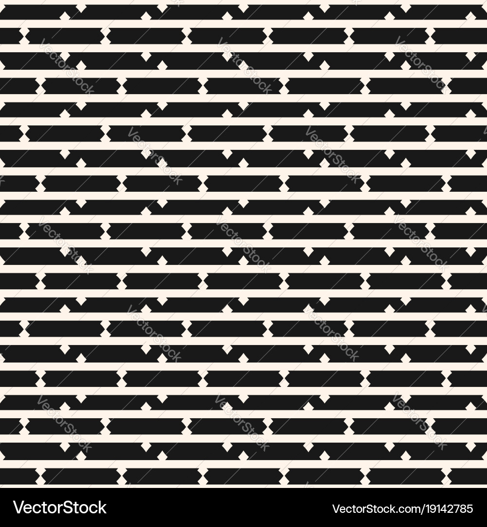 Seamless pattern with horizontal lines strokes Vector Image
