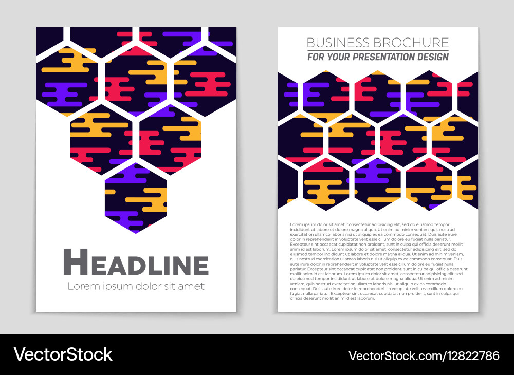 Abstract layout background set for art vector image