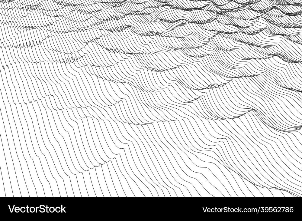 Abstract Line Flow Background Vector Image