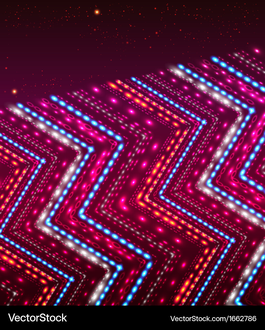 Abstract shiny background with zigzag ornament vector image